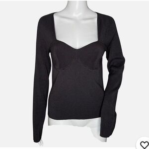 House of Harlow 1960 Ribbed Knit Top